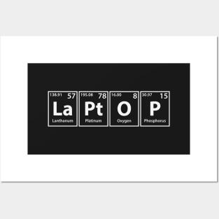 Laptop (La-Pt-O-P) Periodic Elements Spelling Posters and Art